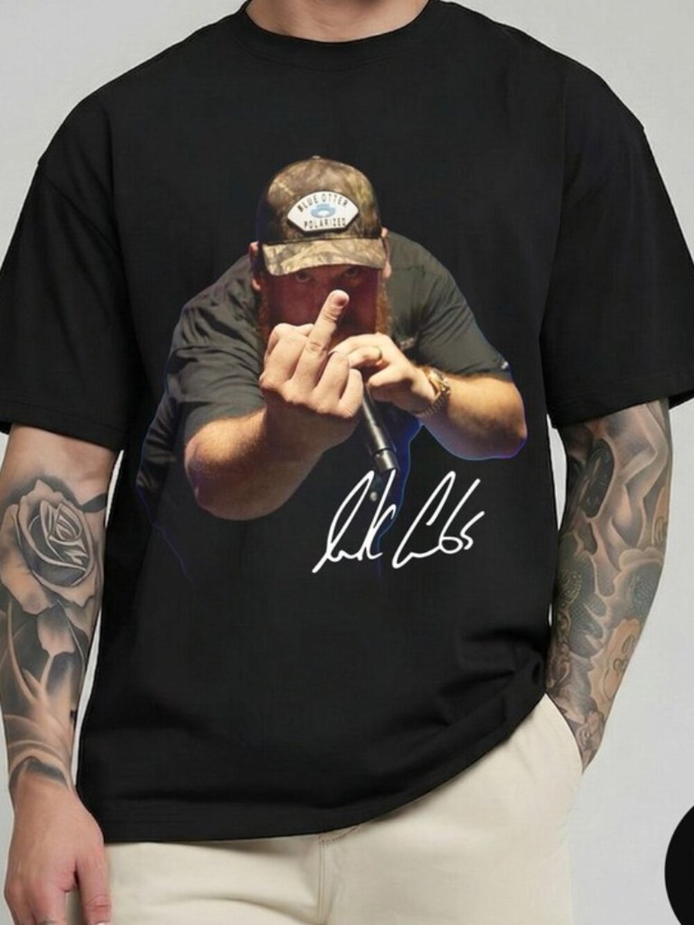 Funny Luke Combs Middle Finger Shirt